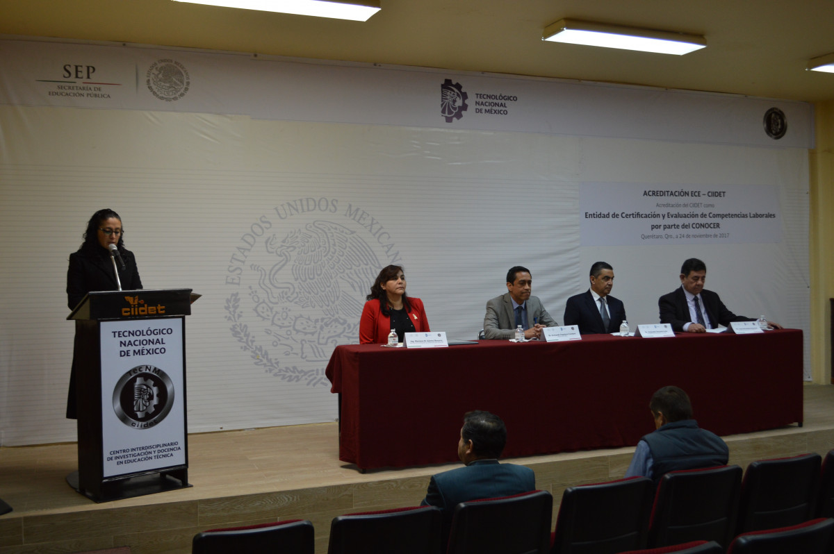 CONOCER acredita como Entidad de Certificación y Evaluación al CIIDET Querétaro